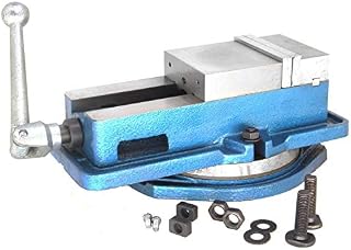 HFS (Tm) 6" Milling Machine Lockdown Vise -Swiveling Base - Hardened Metal