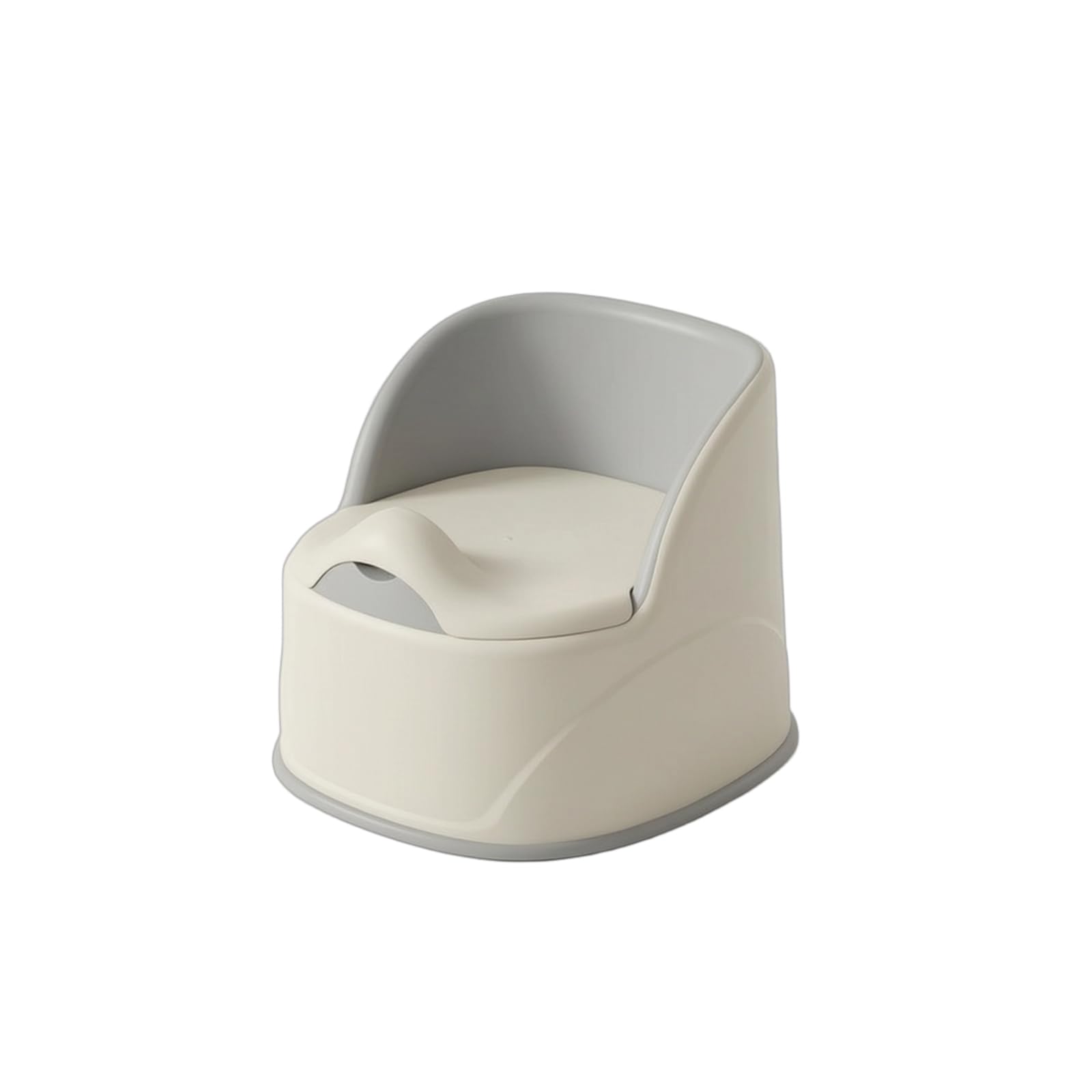 Orinal Infantil Cómodo Bacinica con pósito Lavable Taburete para Niños Pequeños, Cream Gray