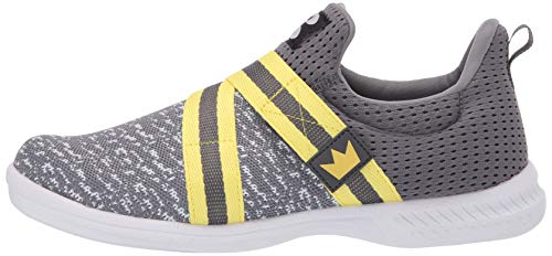 Brunswick Mens Slingshot Bowling Shoes- Grey/Yellow 7 1/2 #TOP4