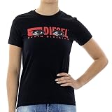Diesel T-Sily-YD Maglietta Damen T-Shirt (XL, Schwarz)