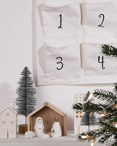 Rm Roomers Nativity Tabletop Scenes, Small Nativity Figurines, Little People Nativity, Mini Nativity Set Includes 1 Manger And 4 Resin Figurines, Christmas Tabletop And Home Decor #TOP2