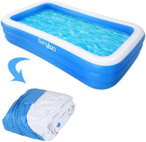 Samzuy Inflatable Swimming Pool Family Thickened Family Lounge Pool for Toddlers Kids and Adults Kiddie Pool for Backyard Garden (T1)