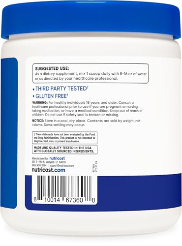 Image of Nutricost EAA Powder 30 Servings (Blue Raspberry) - Essential Amino Acids - Non-GMO, Gluten Free, Vegetarian Friendly (Pack of 2)