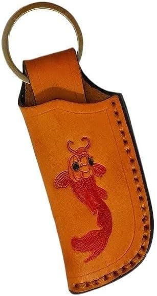 1PC Knife Sheath, Cowhide Leather Protective Cover with Belt Loop Fits for Outdoor Camping