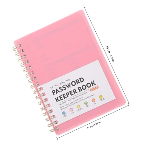 lurrose パスワード管理ノート アルファベットタブ付き コンパクトで持ち運び便利 パスワードオーガナイザー ウェブサイトログイン情報整