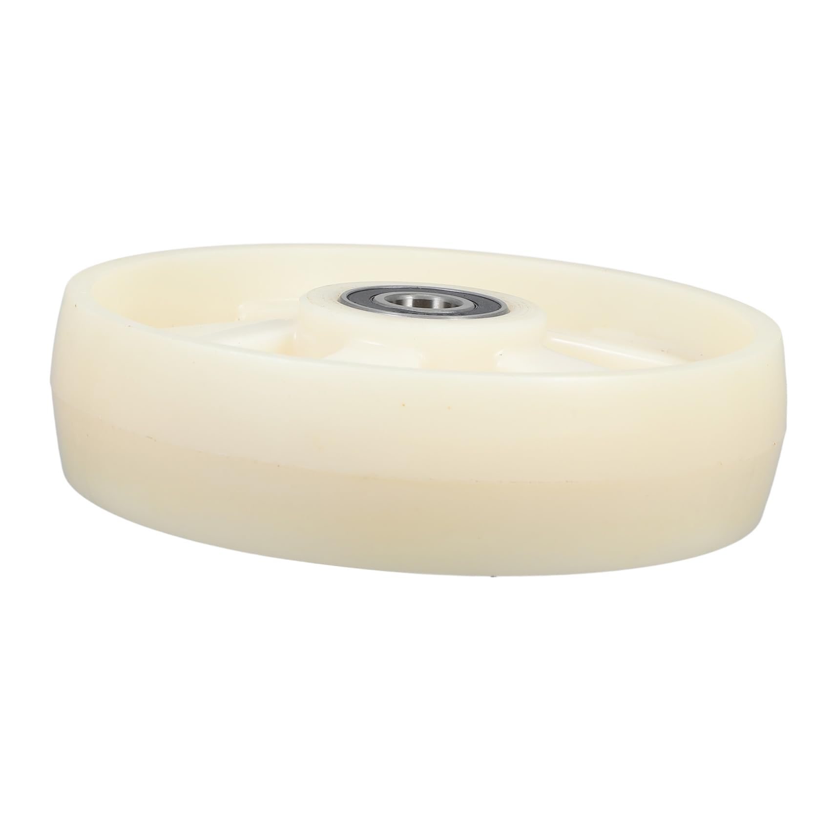 Abaodam Nylon Lenkrolle für Manuellen Hubwagen mit Kugellager 200x50 Mm Achse 47mm Langlebig Geeignet für Logistikzentren und Supermärkte