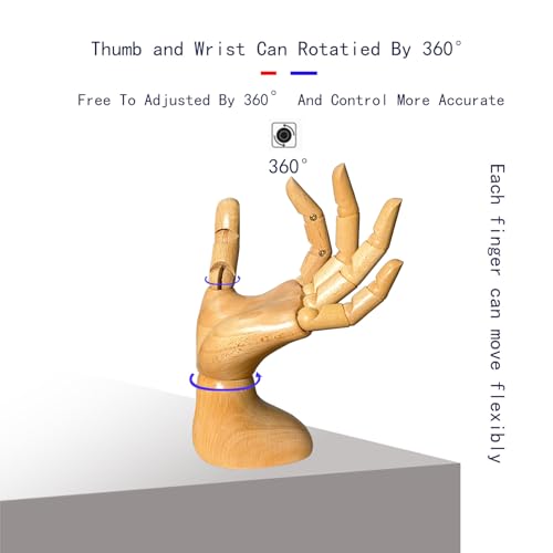 yangjietf mannequin,mannequin hand,hand model,hand mannequin for nails,drawing mannequin,wooden hand,wooden mannequin,articulated fingers,hand model for drawing,female hand of left., Female_left