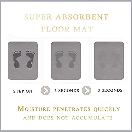 Image of SKVM Memory Foam Water Absorbent Rectangular Shape Mat for Bathroom Kitchen Floor Door Entrance Anti Slip Foot Skid Shower mat (Design 7)