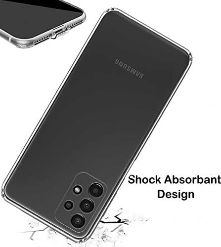 Image of Soft Flexible Silicone Back Cover Compatible with Samsung Galaxy A13 4G, Transparent Case