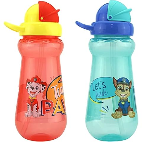 2 Botellas de Agua SRV Hub Paw Patrol Chase y Marshall Cover