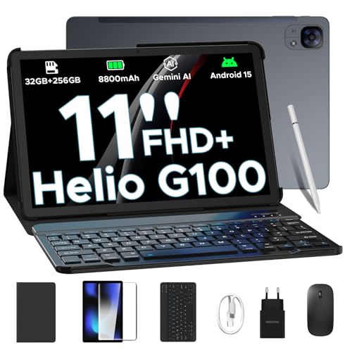 DOOGEE Tab E3 Tablet 11 Pulgadas, 32GB RAM+ 256GB ROM/TF 2TB Tablet Android 15 con Teclado y lápiz,...