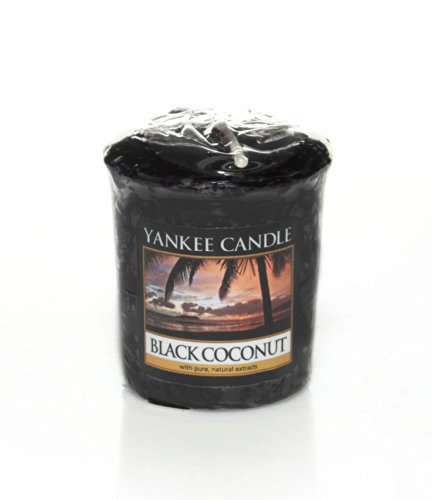 Yankee candle 1254007E Bougie votive Noix de Coco noir 49 g Noir