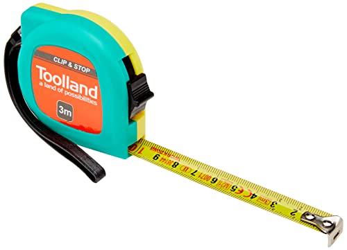 Produktfoto von TOOLLAND - WM38300 Rollbandmaß – mit Clip und Abschaltung – 3 m – 13 mm 174480