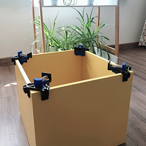 Casimr 90 Degree Corner Clamp, Adjustable Single Handle Spring Loaded Right Angle Clamp, 4Pcs Swing Woodworking Clip Clamp Tool #TOP3