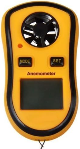 Iwoo Pocket LCD Digital Anemometer Air Wind Speed Scale Gauge Meter Thermometer Ideal Tool for Windsurfing, Sailing, Fishing, Kite Flying and Mountaineering