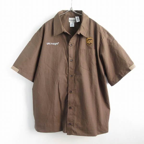 Amazon.co.jp: UPS Freight 企業物 ユニフォーム ポプリン 半袖シャツ 