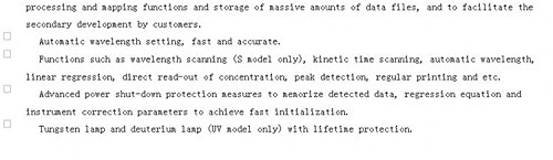 GOWE ultraviolet and visible spectrophotometer digital display spectrophotometer automatic wavelength settings