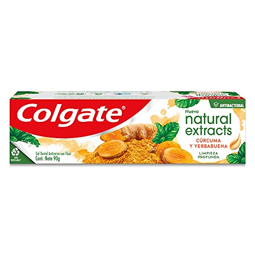 Gel Dental Colgate Natural Extracts Cúrcuma 90g
