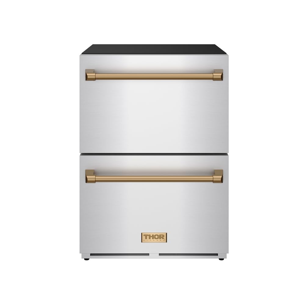 24 Inch Undercounter Built-In/Freestanding Drawer Freezer – Stainless Steel/Bronze | Gordon Ramsay Series on Fridge.com - View 4