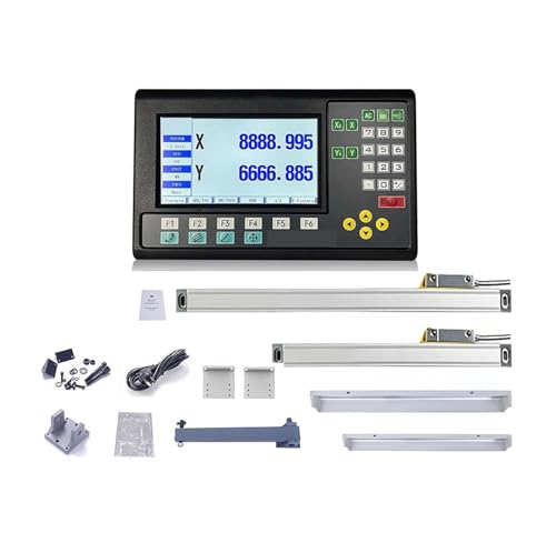 Set LCD DRO Digital 2 Axis y 3 Axis con Regla de Vidrio miniatura 1