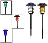 YSMLE Upgraded Solar Powered Outdoor Light with Flickering Flame Dancing for Garden Decor Waterproof