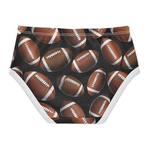 Joisal Designer Toddler Underwear Floral 2t Cotton Little Girl Panties American Footballs Black Undies Kids Briefs2