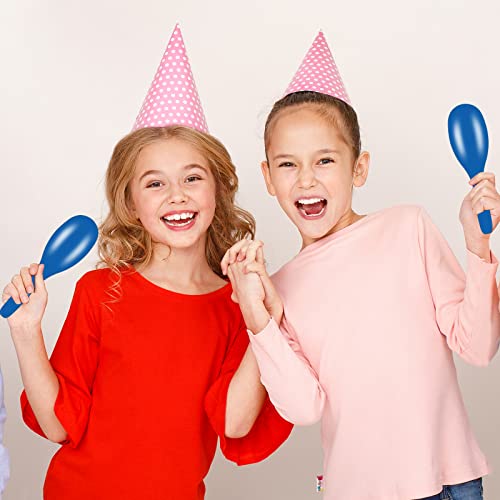 Ranming Maracas Musical Instruments,9.4 Inch Durable Plastic Maracas Shaker Rattles,Large Maracas For Kids Music Class,Cow Bell,Party,Band Performance,Sporting.(Blue) #TOP5