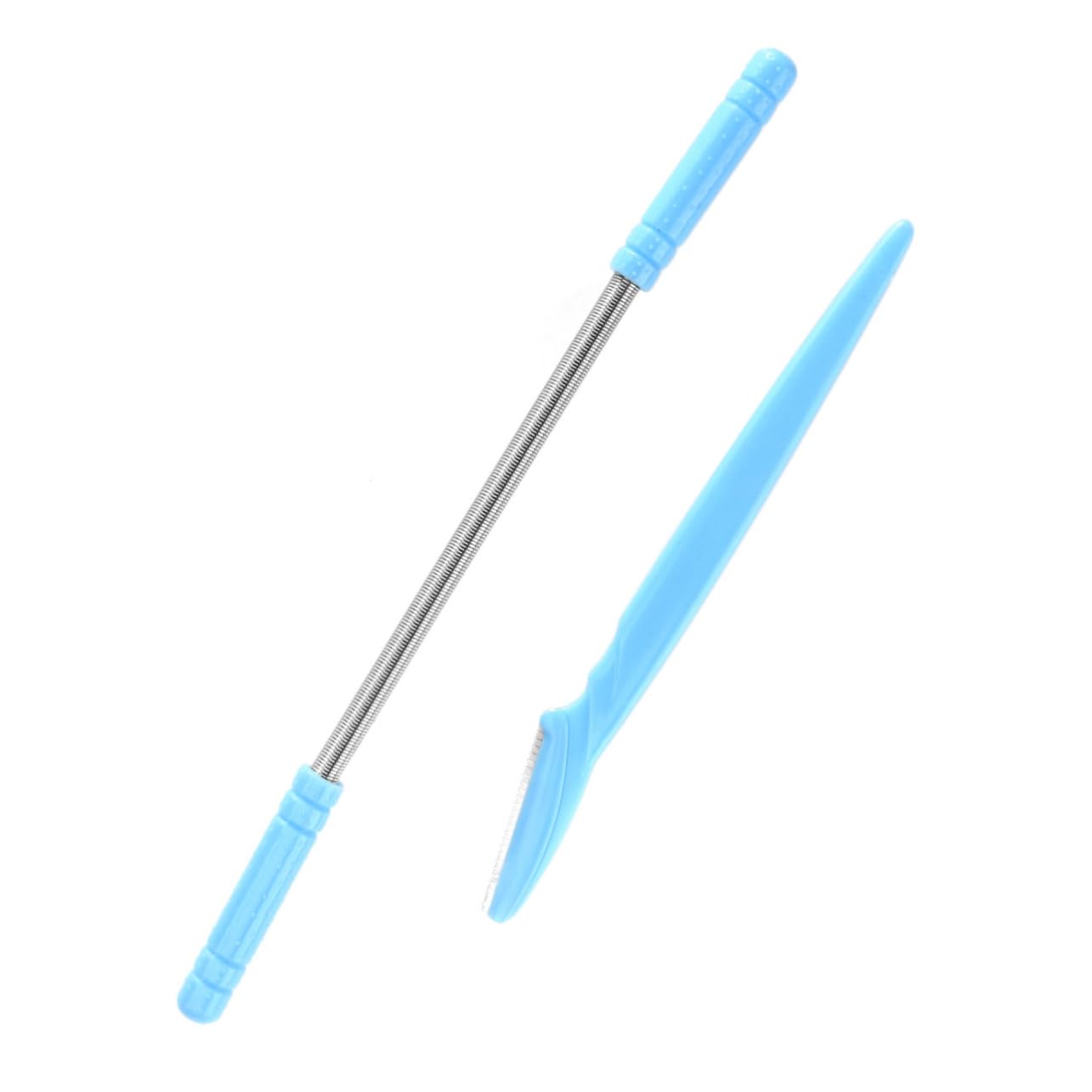 PartyKindom 2pcs Face Facial Hair Remover Spring Eyebrow Razor Hair Removal Tool for Women Face Shaver for Women
