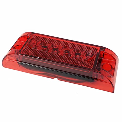 Luz LED Rectangular de Giro 6" para Camión y Tractor, 2 PZ miniatura 1