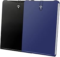 Vista 1 de Credibility Accordion File Folder Organizer, 2 Packs Vertical Expanding According Plastic File Folder Bag with 7 Pocket and Labels for A4 Letter