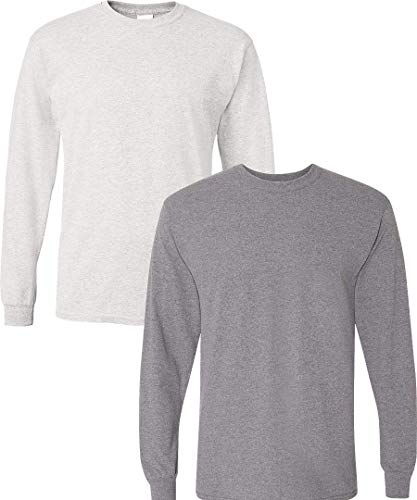 Image of Gildan Adult DryBlend Long Sleeve T-Shirt, Style G8400, 2-Pack