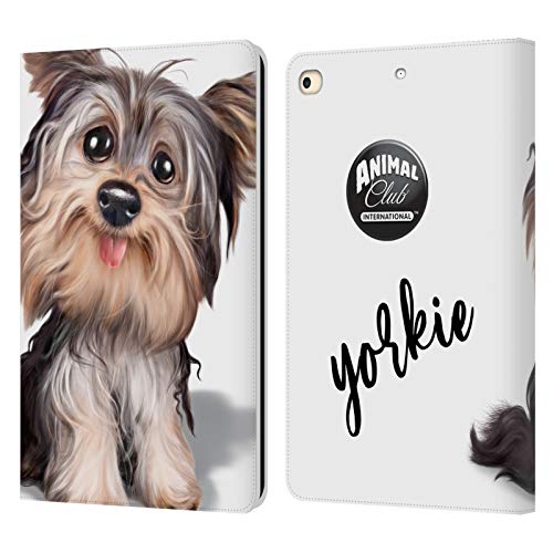 Housse en cuir premium Yorkie pour iPad 9.7 2017 et 2018 protection intégrale