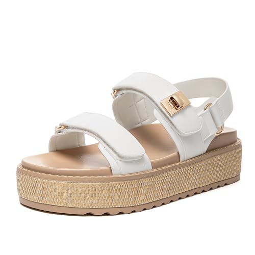 Rihero Women's Comfortable Open Toe Platform Sandals Fashion One Band...