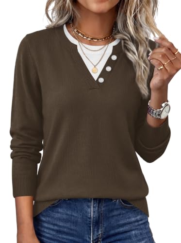 Quiet Luxury Clothes Princess Diana Sweater Early Fall Fashion Tops Brown L