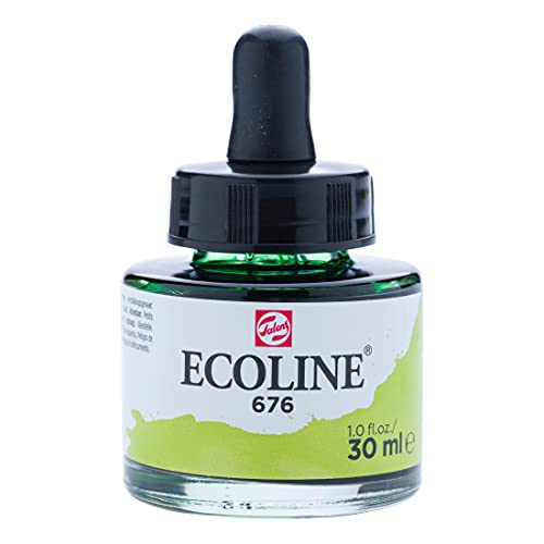 Ecoline Bouteille d'aquarelle liquide 30 ml Vert d'herbe 676 (11256761)