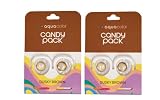 Aqua Color Candy pack Daily Contact Lenses, Zero Power, Pack of 2 (2, Dusky Brown)