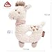 Fehn Baby Ring Greifling Lama - Kuscheltier Babyspielzeug mit Rassel - Motorikspielzeug für das spielerische Lernen - Plüschtier als Einschlafhilfe - Spielzeug für Babys & Kleinkinder ab 0+ Monaten