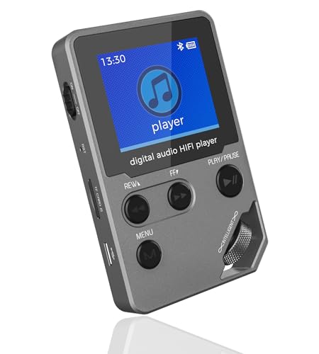 New 72GB Lossless Music Player,MP3/MP4 Player, Full body zinc alloy, Professional Level Music Player with BT 5.0, FM Radio, Voice Recorder, Mini Design, HiFi Sound, Ideal for Sport, Earphones Included