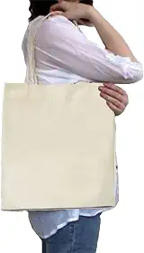 10 Sacolas Ecológicas - Algodão Cru (Ecobag) - 45x45cm