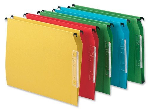 Esselte Classic Lateral A4 Suspension Files V-base Capacity 15 mm W330 mm - Blue, Pack of 25