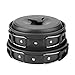 Camping Cooking Set, 8PCS Camping Mess Kit Camping Cookware Set Camping Pots and Pans Set for Outdoor Travel Camping Picnic