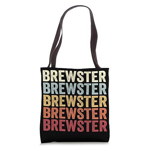 Brewster Washington Brewster WA Retro Vintage Text Tote Bag