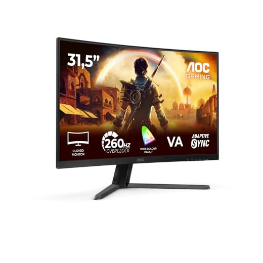 AOC C32G42ZE 32 Zoll Curved, FHD Gaming Monitor, 260Hz, VA Panel, 4ms GtG, HDR10, FreeSync Premium, (1920x1080 HDMI 1x 2.0 DP 1x 1.4) Schwarz