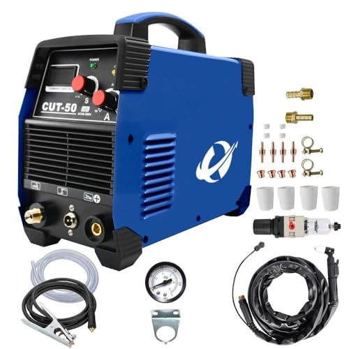 Plasma Cutter, 50 Amp 240V Dual Voltage Plasma Cutting Machine, IGBT Inverter Metal Plasma Cutter Max Cutting Thickness 20MM