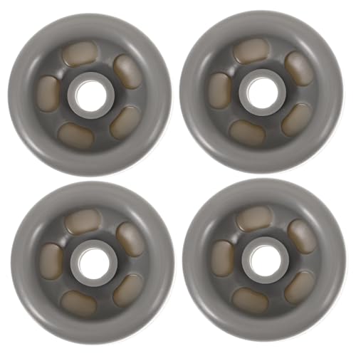 DOITOOL 4 Piezas Accesorios Para Secadora Ruedas Largo Polea De Secadora Partes Secadora De Ropa Rodillos Para Electrodomésticos Montar Reemplazo El Plastico Light Grey