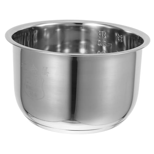 ABOOFAN Olla Interior Inoxidable de Olla Arrocera Eléctrica sin Revestimiento Duradera para Arroz