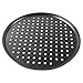 ZUNOXAZ Teglia Pizza Rotonda Microforata in Carbonio Resistente per Forno Ventilata per Cottura Uniforme Antiaderente e Facile da Pulire Adatta Uso Domestico e Professionale immagine
