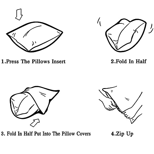 Fodere per Cuscini Decorativi Gialli e Grigi, 4