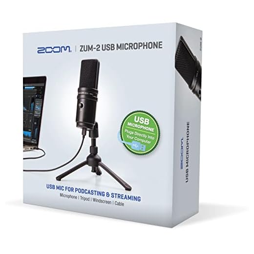 Microfone Zoom ZUM-2 USB Supercardioide Podcast e Streaming
