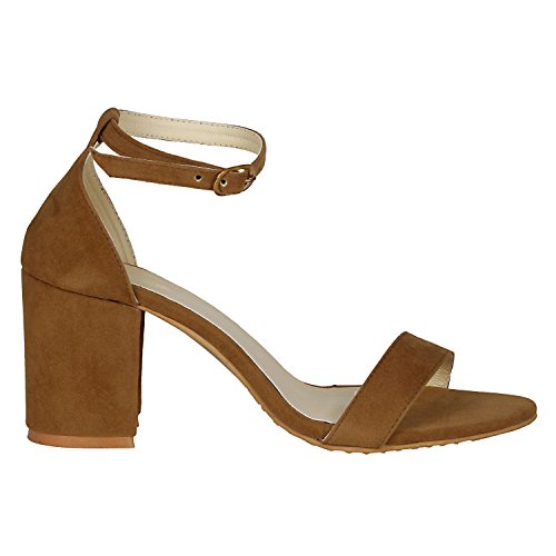 Image of Misto Women's and Girl's Formal Casual Suede Leather Block Heel Sandal